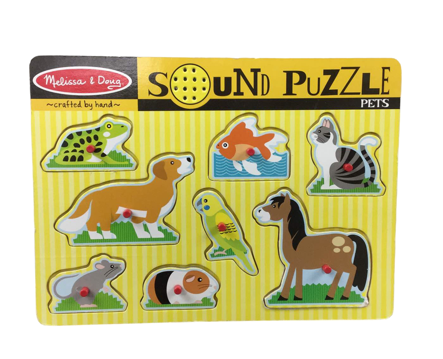 used Melissa & Doug Sound Puzzle, Pets