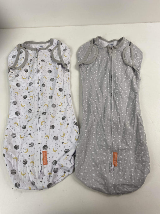 used SwaddleMe Arms Free Convertible Pod 2pk, Stars Moon L 4-6 months