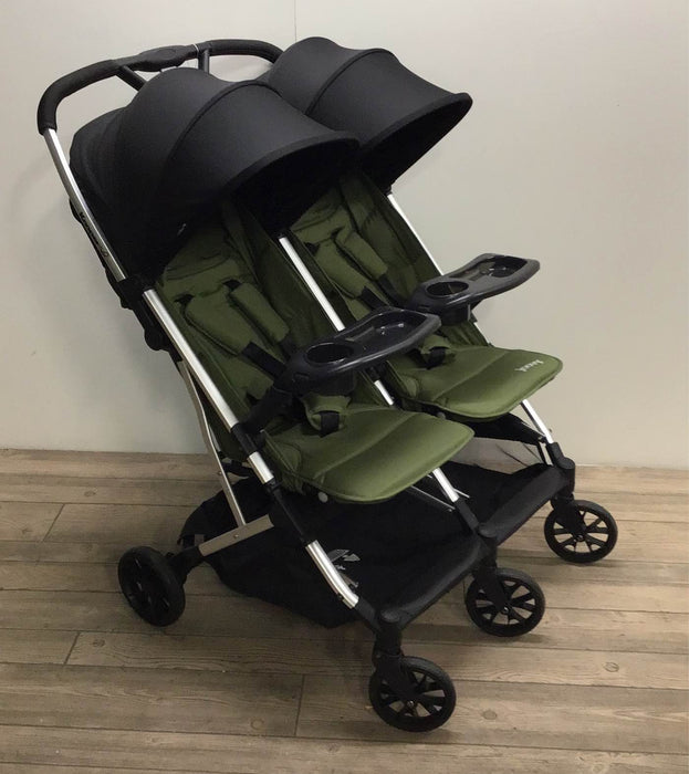 used Joovy Kooper X2 Double Stroller, Olive, 2021