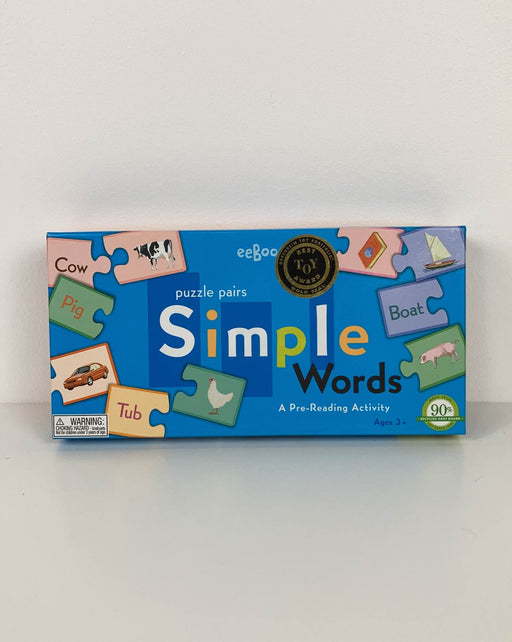 used Eeboo Simple Words Puzzle Pairs