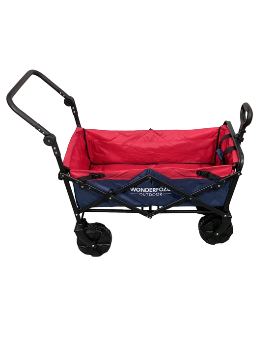 secondhand Wonderfold S2 Push and Pull Folding Wagon, Navy/Red, S Series