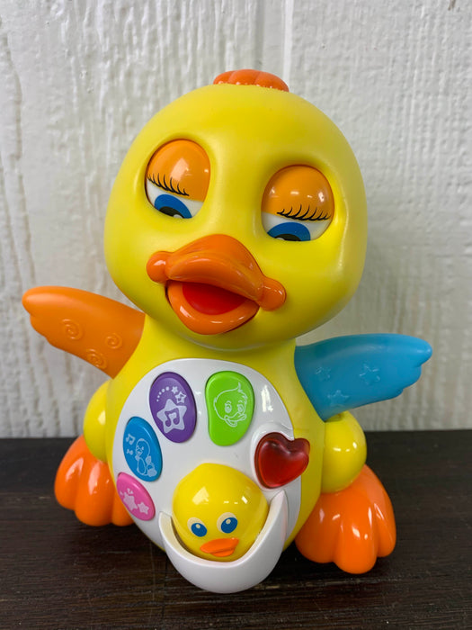 secondhand Cheerwing Woby Musical Flapping Yellow Duck