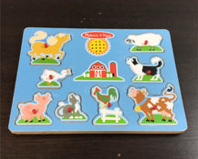 used Melissa & Doug Sound Puzzle, Farm Animals 