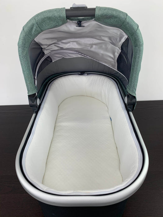 secondhand UPPAbaby Bassinet, Emmett (Green Melange), 2019