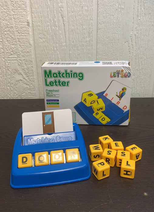 used Let’s Go Matching Letter Game