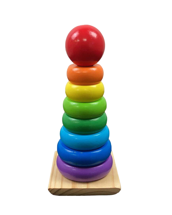 used Melissa & Doug Rainbow Stacker Classic Toy