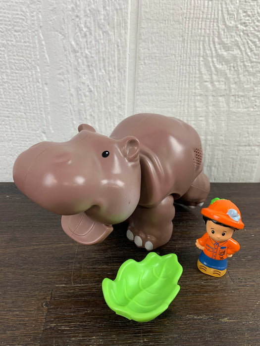 used Fisher Price Little People Hippo And Zookeeper