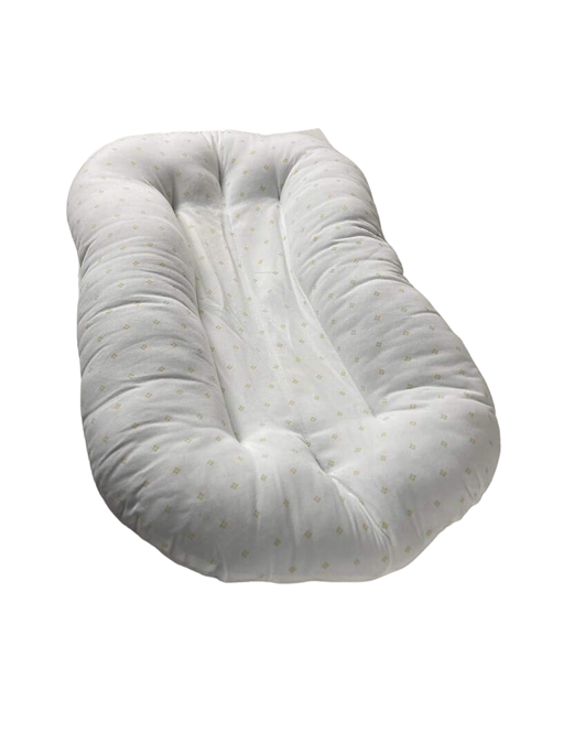 used Snuggle Me Organic Sensory Infant Lounger, Golden dots