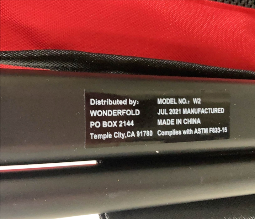 Wonderfold W2 Original Multifunctional Double Stroller Wagon, 2021, Red