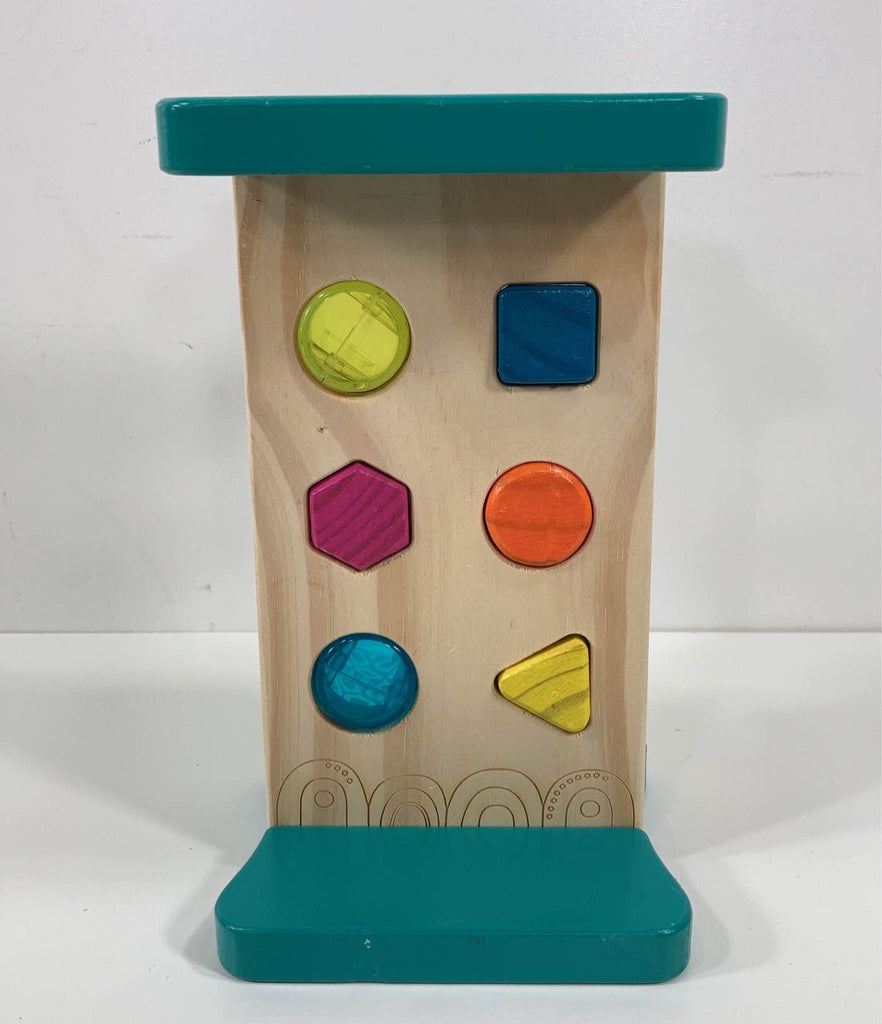 B. toys Wooden Shape Sorter Hammering Bench