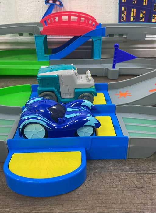 secondhand PJ Masks Rev-N-Rumblers Track Playset