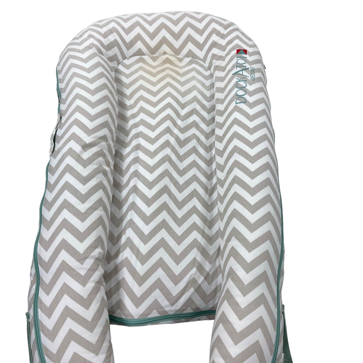 DockATot Deluxe+ Dock, Silver Lining (Chevron)