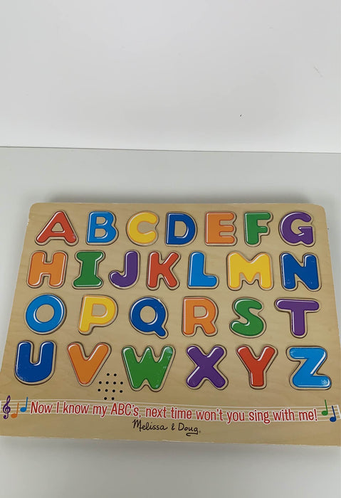 secondhand Melissa & Doug Sound Puzzle, Alphabet
