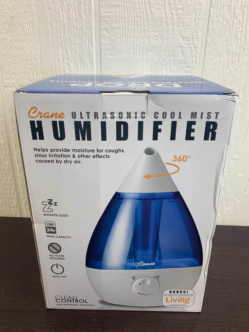 used Crane Ultrasonic Cool Mist Humidifier, Blue