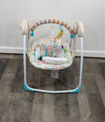 used Bright Starts Portable Swing, Petite Jungle