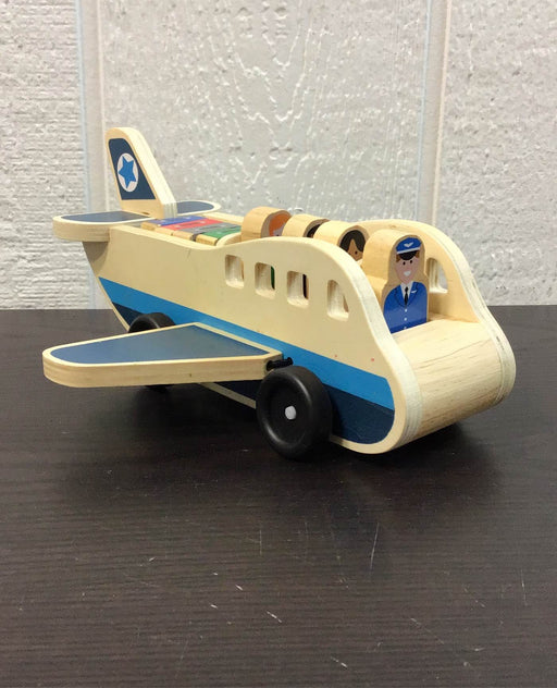 used Melissa & Doug Melissa & Doug Wooden Airplane Play Set