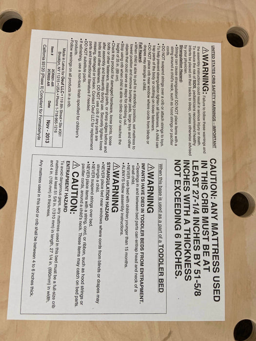 Oeuf NYC Classic Toddler Bed