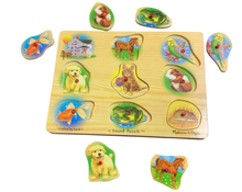 secondhand Melissa & Doug Sound Puzzle, Pets
