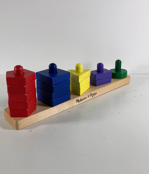 secondhand Melissa & Doug Stack & Sort Board