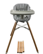 Shop Lalo 3 in 1 High Chair Kit, Coconut, Grey Multi, Natural Wood at GoodBuy Gear