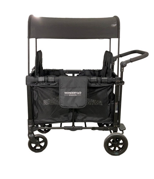 secondhand Wonderfold W2 Original Multifunctional Double Stroller Wagon, 2021, Black