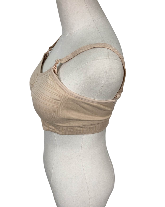 secondhand Kindred Bravely Sublime Hands-Free Pumping & Nursing Bra, Pink Heather, Busty, Large