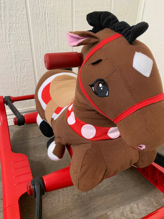 secondhand Radio Flyer Soft Rock & Bounce Pony With Sounds