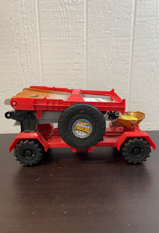 used Hot Wheels Monster Truck Downhill Race & Go Track Set
