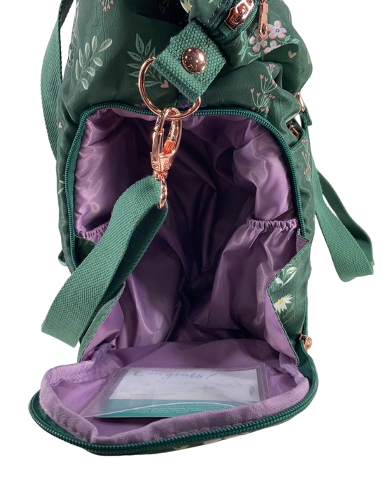Shop Sarah Wells Lizzy Breast Pump Bag, Olive Floral at GoodBuy Gear