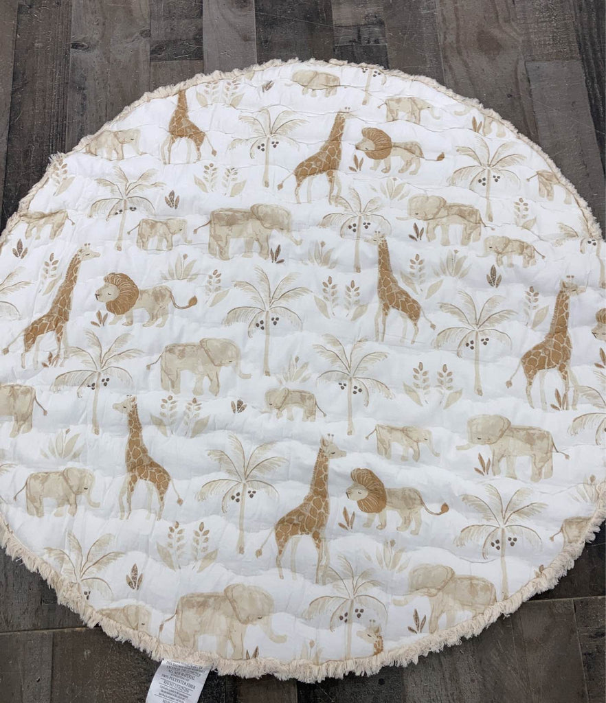 Crane Baby Cotton Quilted Play Mat, Kendi Animals