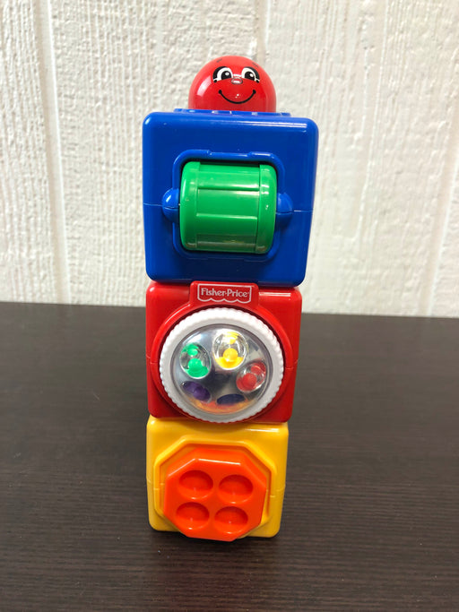 used Fisher Price Brilliant Basics Stacking Action Blocks