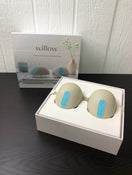 used Willow Wearable Breast Pump, 2.0, Includes 53 4oz milk bags and one extra flex tube.