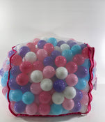 used Click N' Play Balls For Ball Pit, Pink/Purple/White/Blue