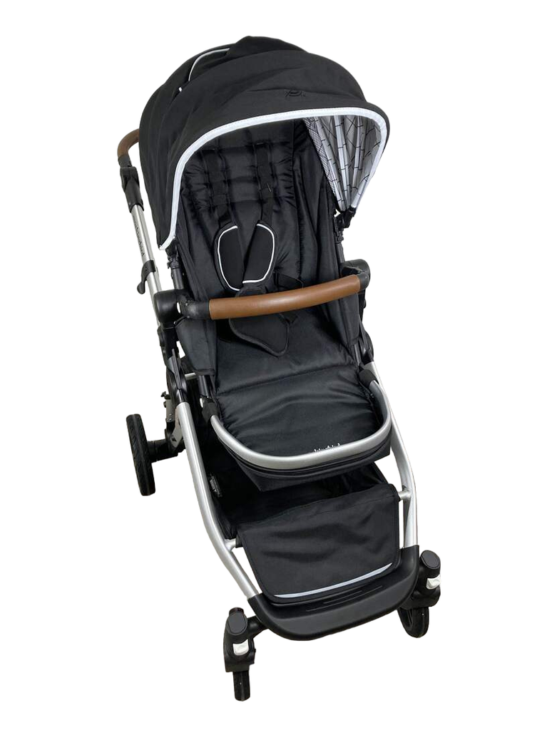 Mockingbird Single to Double Stroller, 2022, Silver with Penny Leather