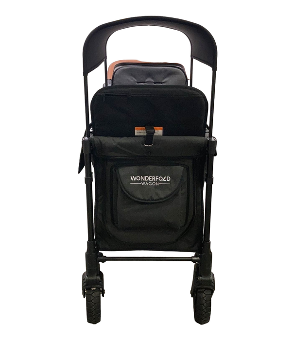 secondhand Wonderfold W2 Luxe Multifunctional Double Stroller Wagon, 2021, Volcanic Black