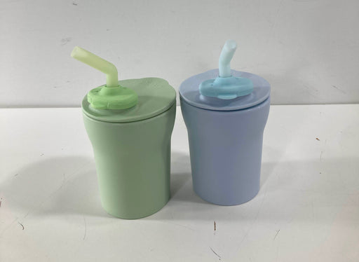 used Miniware 1-2-3 Sip! Cups, 2 pack, Keylime/Aqua