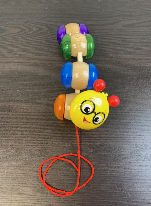 secondhand Hape Baby Einstein Inch Along Cal Wooden Pull Toy