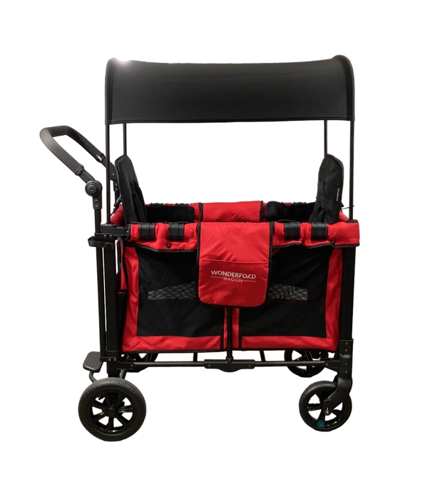 secondhand Wonderfold W2 Original Multifunctional Double Stroller Wagon, 2021, Red