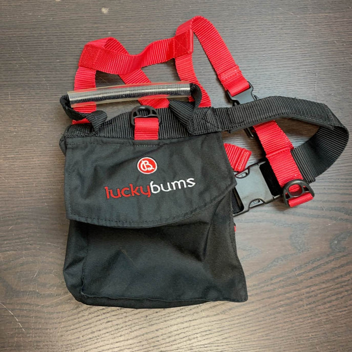 secondhand Lucky Bums Kids Ski Snowboard Harness With Grip N’ Guide Handle, 2 Leashes