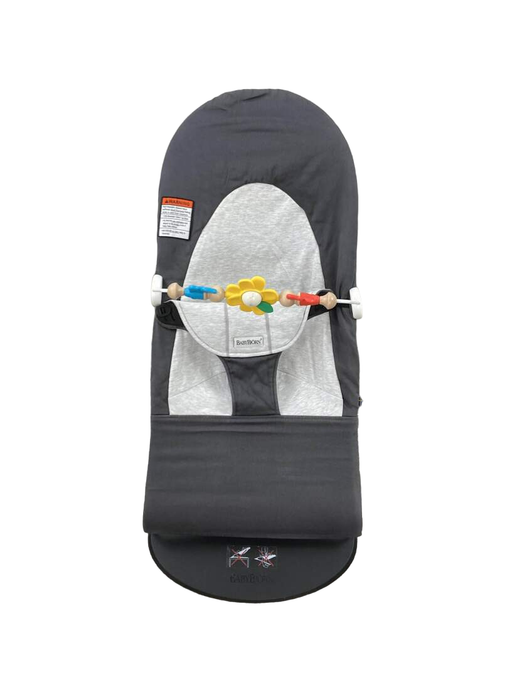 secondhand BabyBjorn Bouncer Balance, Dark Grey/Grey, Black Frame