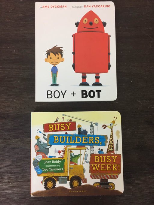 used BUNDLE Board Books, Trucks And A Robot!