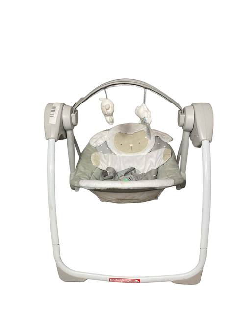 secondhand Ingenuity Comfort To Go Portable Swing, Cuddle Lamb