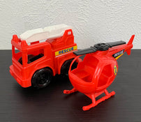 secondhand Kid Connection Fire Station Vehicle Playset