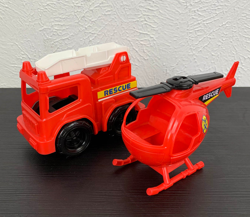 secondhand Kid Connection Fire Station Vehicle Playset