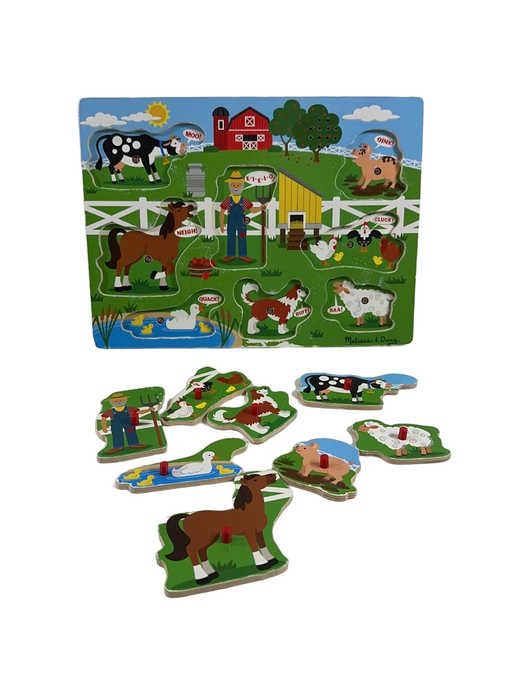 used Melissa & Doug Sound Puzzle, Old Macdonald's Farm