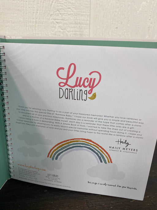 secondhand Lucy Darling Baby’s First Year Little Rainbow Memory Book