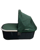 secondhand UPPAbaby Bassinet, GREEN CHAMBRAY WITH BLACK BOTTOM