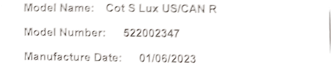 Cybex Cot S Lux, Moon Black