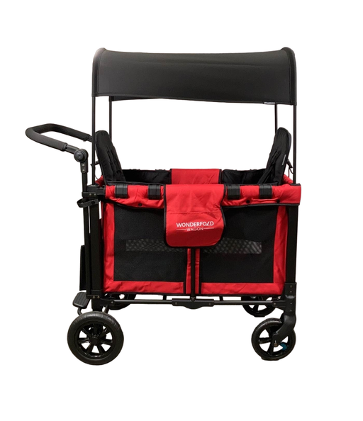 secondhand Wonderfold W2 Original Multifunctional Double Stroller Wagon, 2021, Red