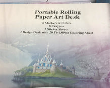 used Disney Frozen Portable Rolling Paper Art Desk